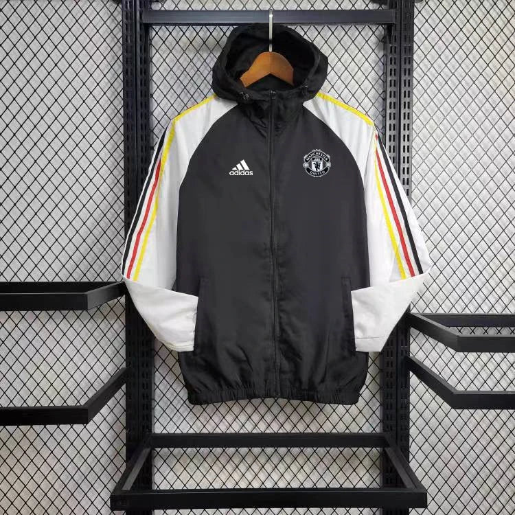 Manchester United WindBreaker Black/White/Yellow