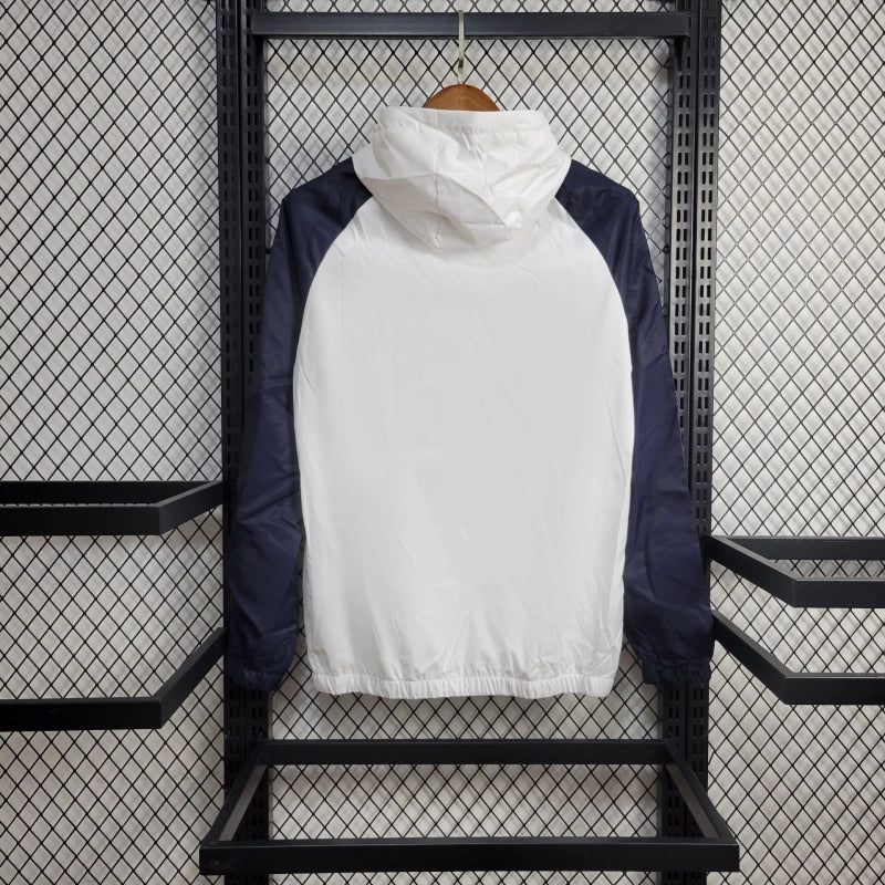 Real Madrid WindBreaker White/Dark Blue