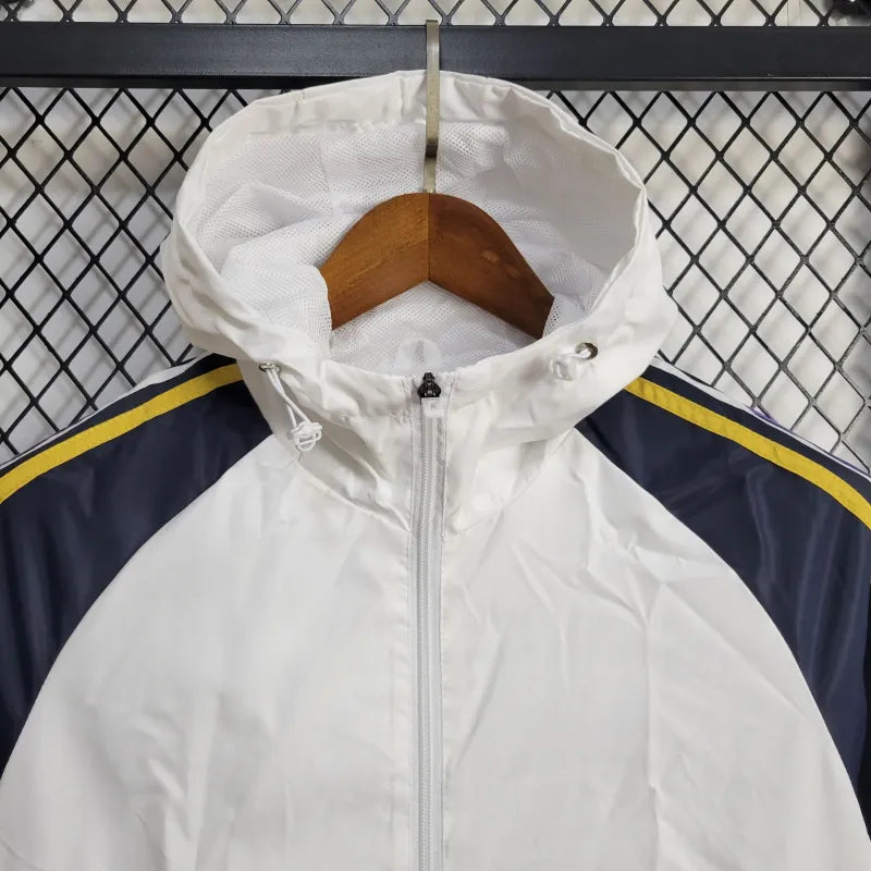 Real Madrid WindBreaker White/Dark Blue